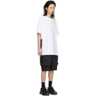 D.Gnak by Kang.D White Buckle Tape T-Shirt