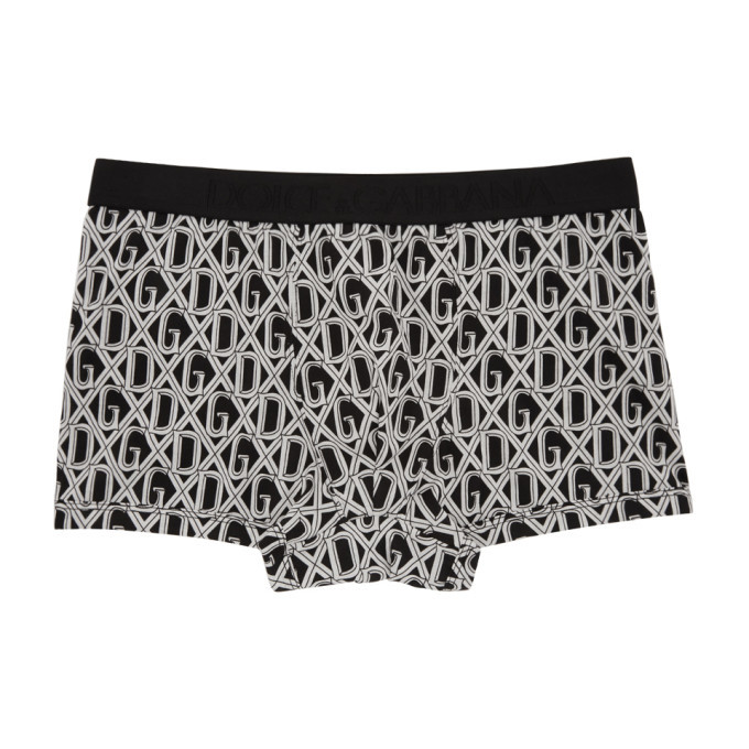 Photo: Dolce and Gabbana Black and White DG DNA Boxer Briefs