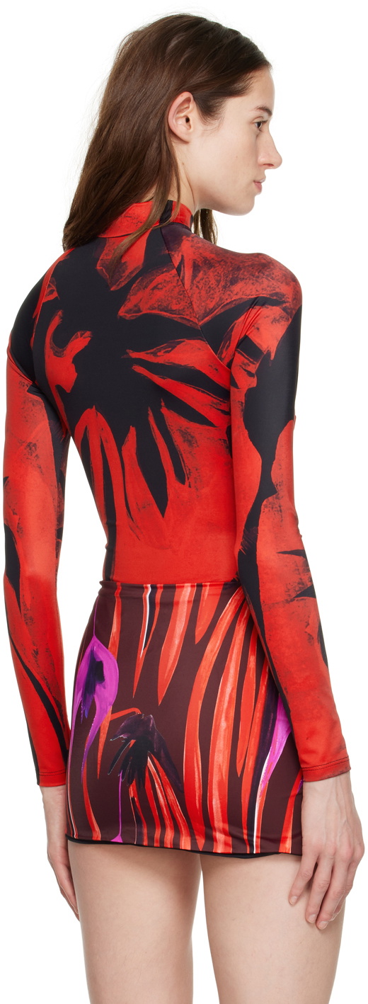 Louisa Ballou Red Spring One-Piece Swimsuit