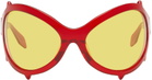 MAUSTEIN SSENSE Exclusive Red Bug Spike Sunglasses