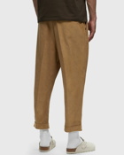 Ami Paris Pantalon Carotte Oversize Beige - Mens - Casual Pants