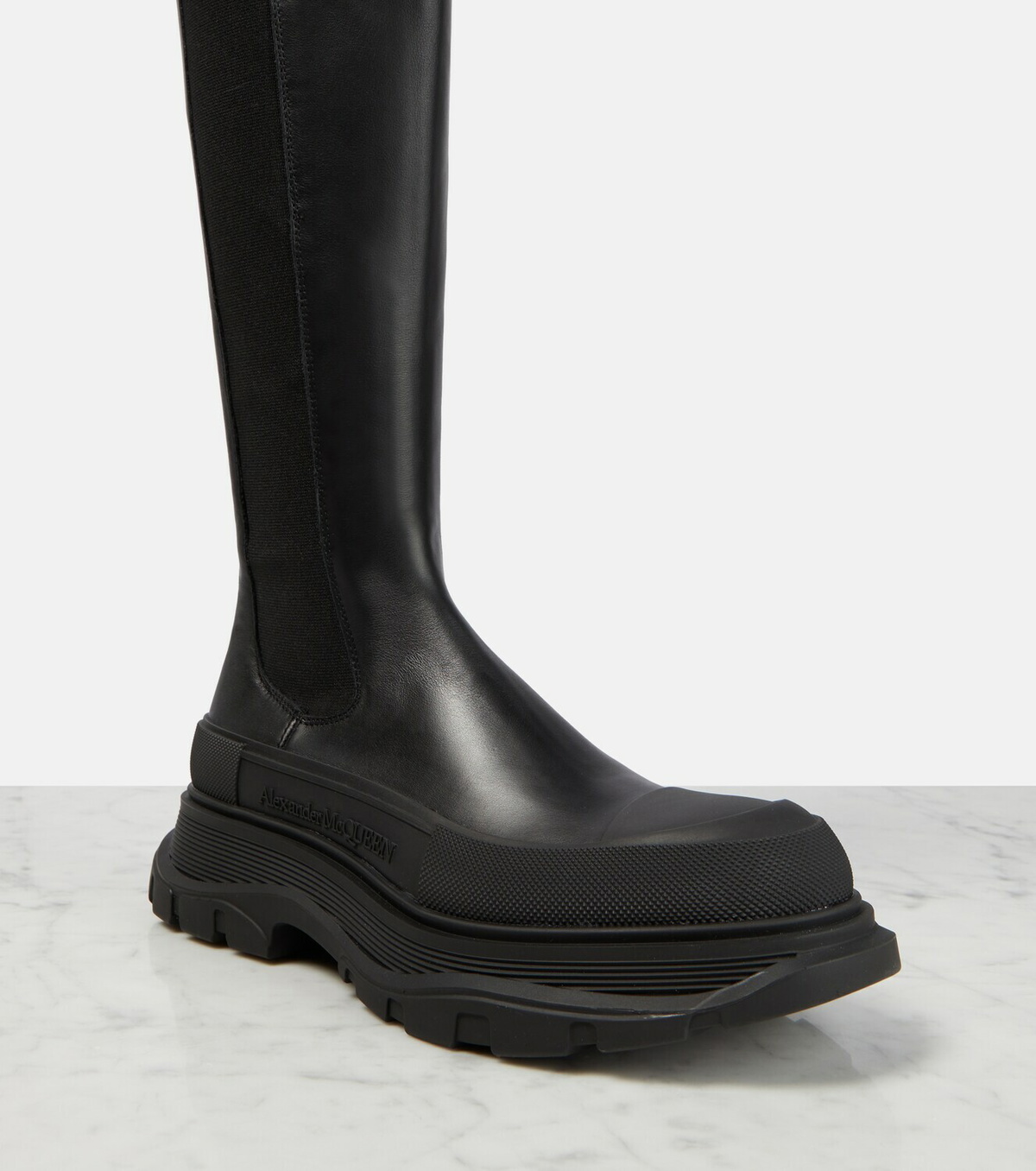 Alexander McQueen Kneehigh leather boots Alexander McQueen
