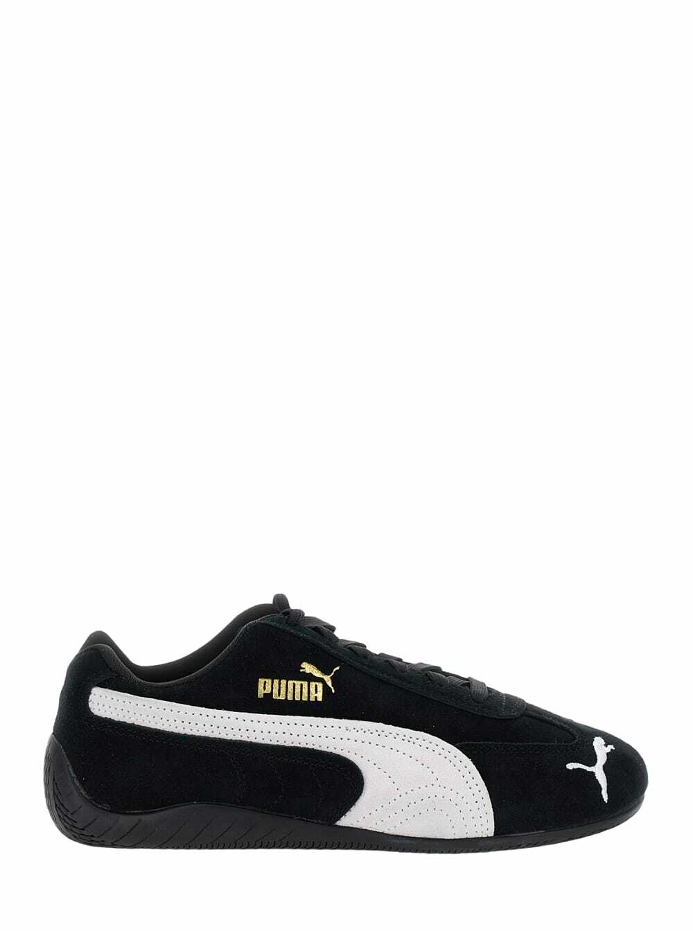 Puma speedcat Black Sneakers With Logo Print On The Side And Logo Lettering On The Side In Leather Unisex