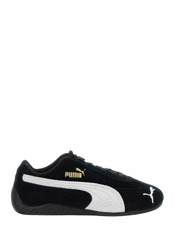 Photo: Puma speedcat Black Sneakers With Logo Print On The Side And Logo Lettering On The Side In Leather Unisex