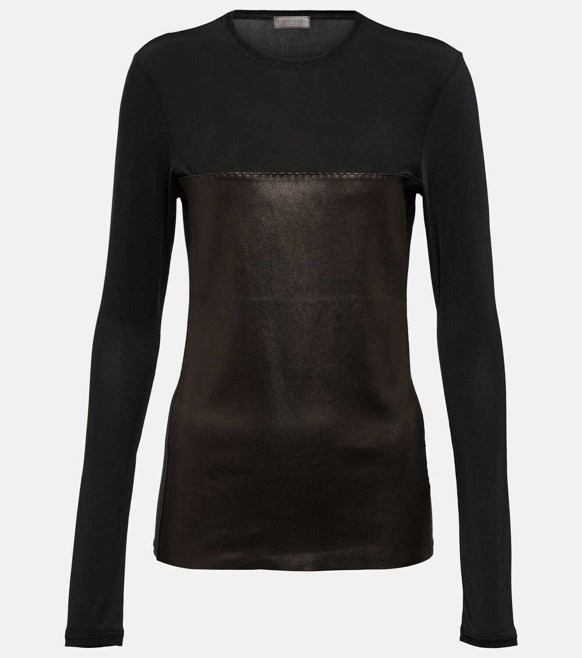Stouls Maeve lamb leather T-shirt