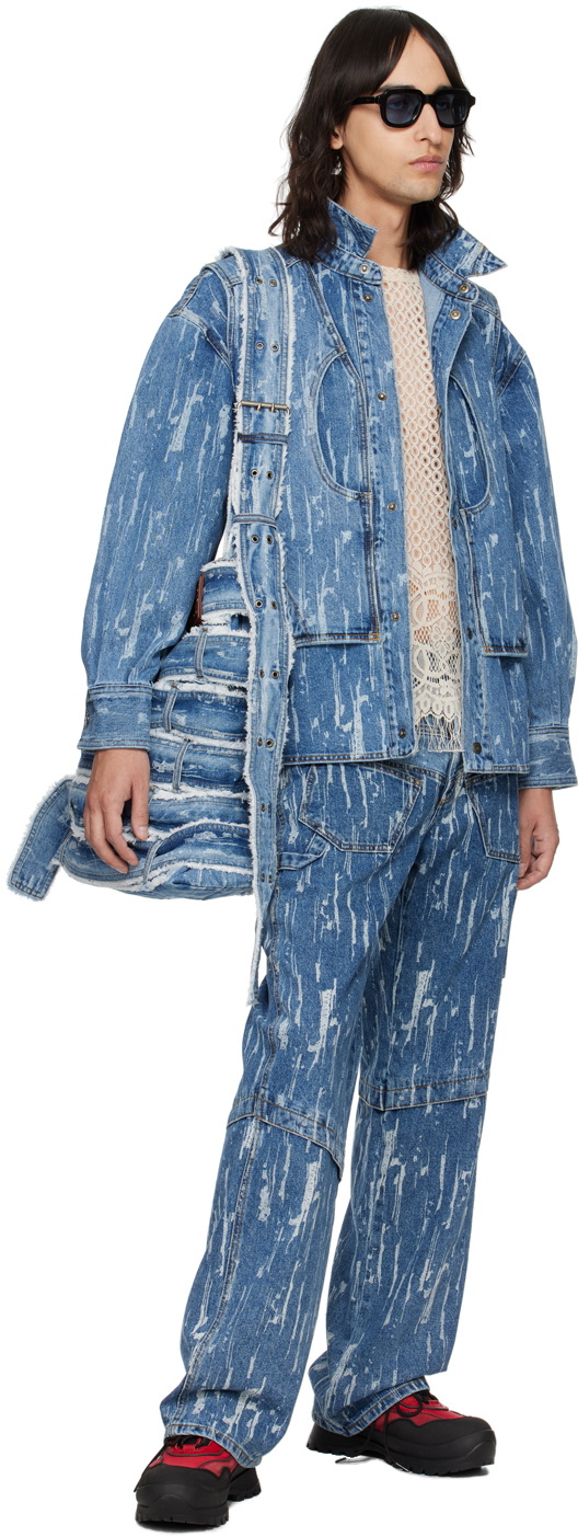 Andersson Bell Blue Layered Denim Jacket Andersson Bell