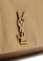 Saint Laurent - Women's Camel Jamie XL Leather Shoulder bag - Quilted, Two Chain & Leather Shoulder Strap - One Size