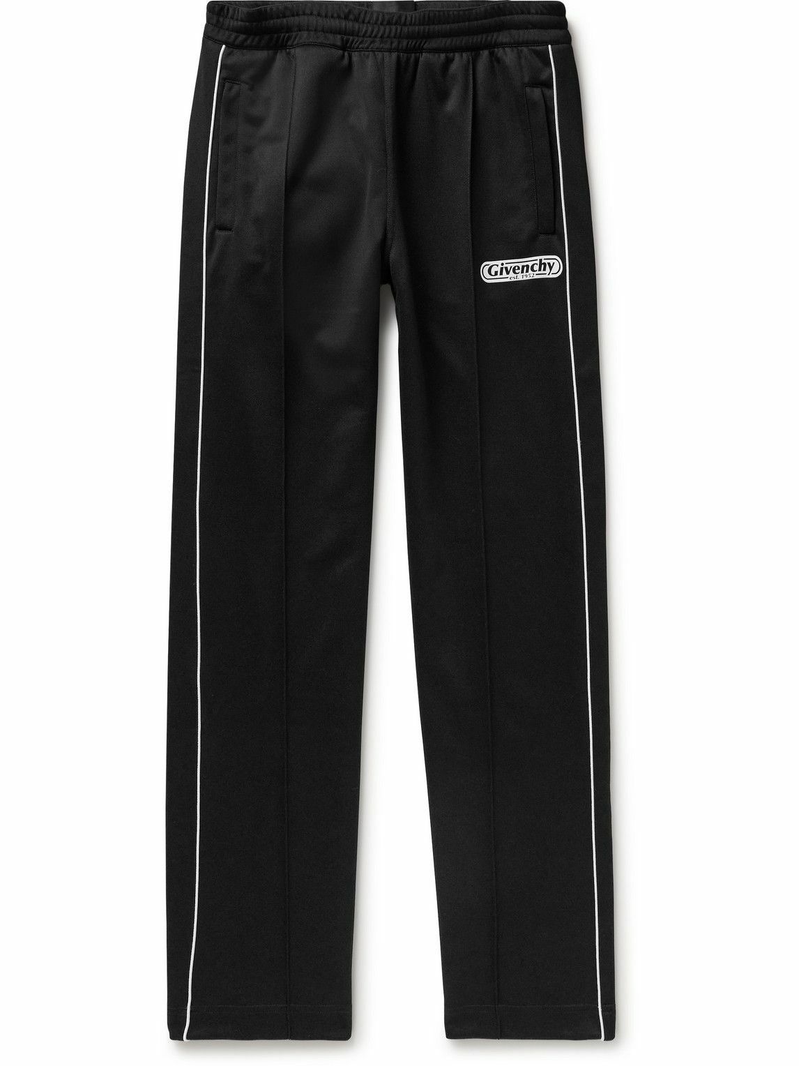 Photo: Givenchy - Straight-Leg Logo-Appliquéd Tech-Jersey Sweatpants - Black