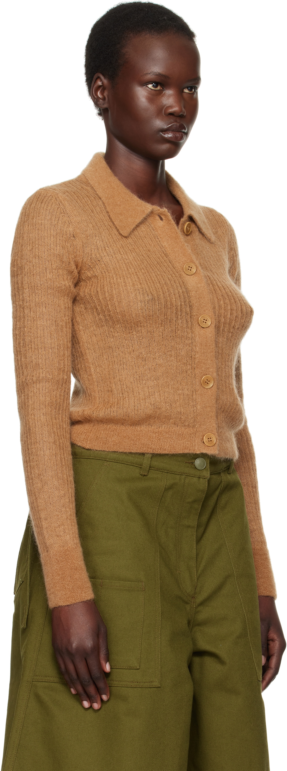 Cecilie Bahnsen Tan Jaki Cardigan Cecilie Bahnsen