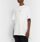 Ader Error - Oversized Logo-Embroidered Cotton-Jersey T-Shirt - White