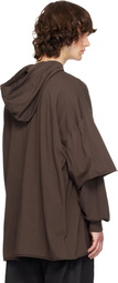 Rick Owens DRKSHDW Gray Temple Tommy Hustler Hoodie