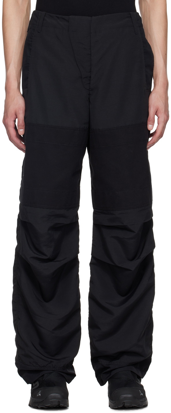 BRYAN JIMENÈZ Black Panel Trousers