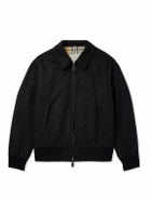 Burberry - Cotton-Twill Bomber Jacket - Black