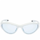 Bonnie Clyde Angel Sunglasses in Silver/Blue