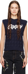 GANNI Navy Rope Vest