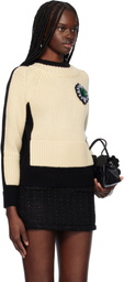 Marc Jacobs Black & Off-White Trompe L'oeil Sweater