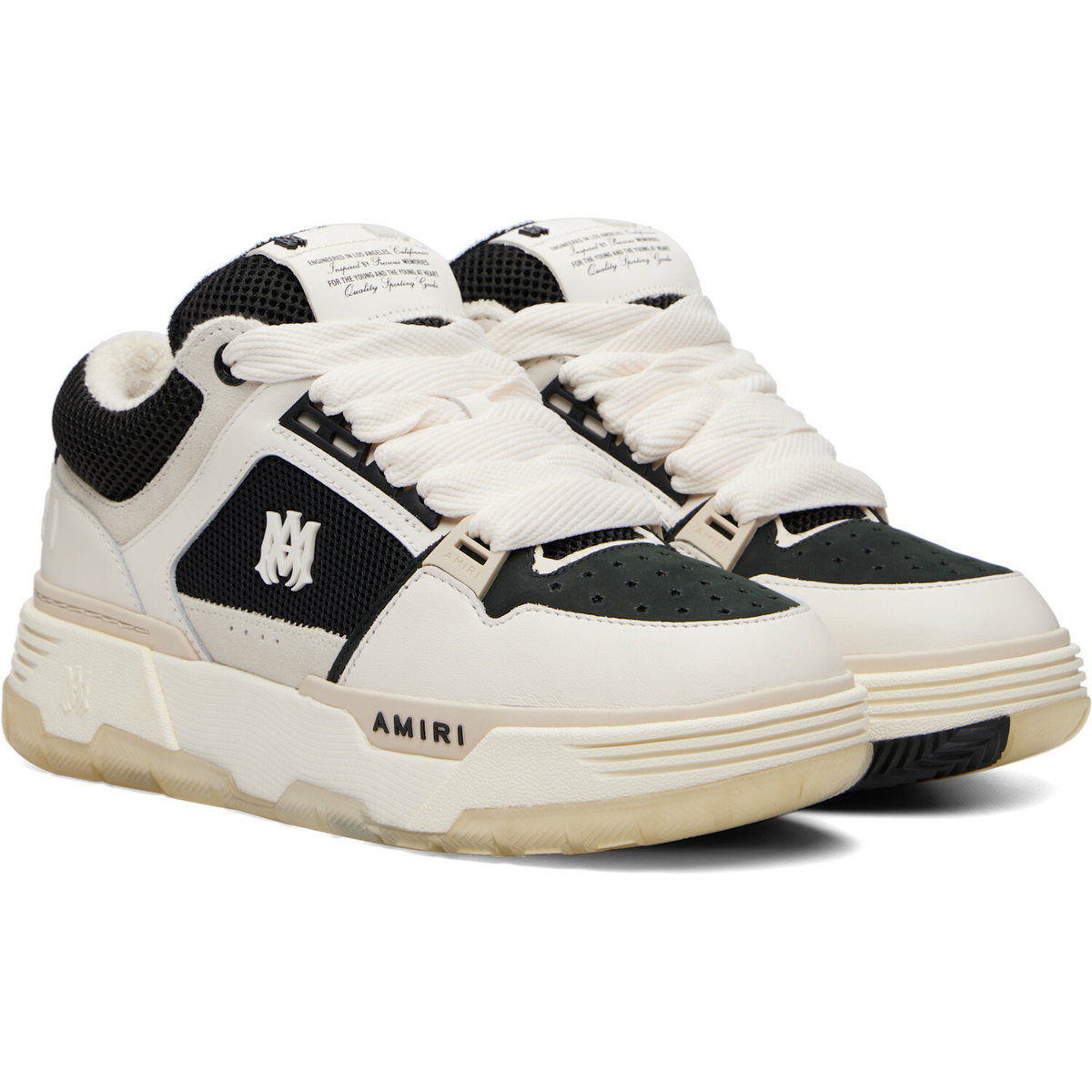 AMIRI White & Black MA-1 Sneakers