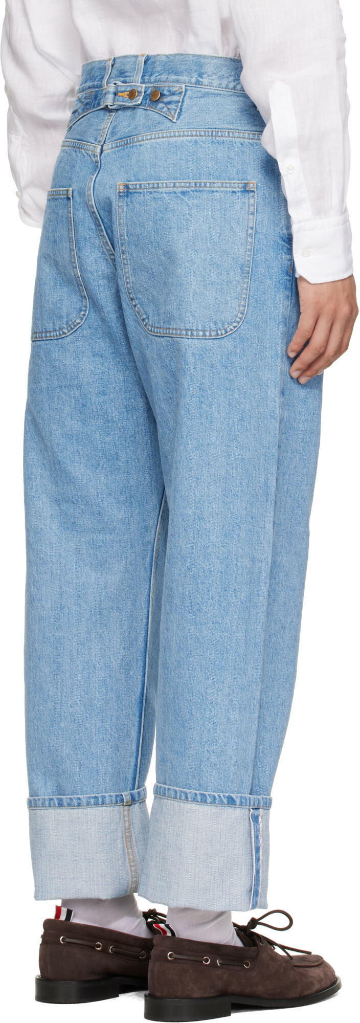 Thom Browne Blue Selvedge Denim Jeans