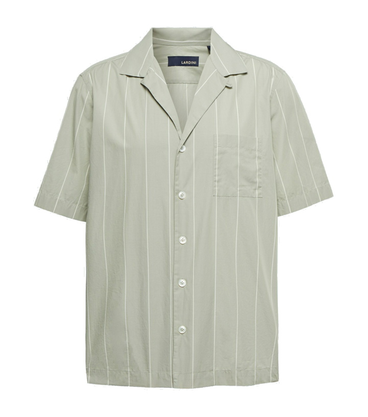 Photo: Lardini - Striped camp-collar cotton shirt