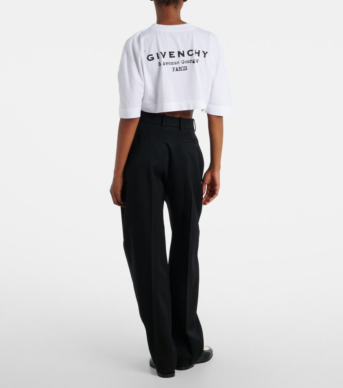 Givenchy Cropped logo cotton T-shirt