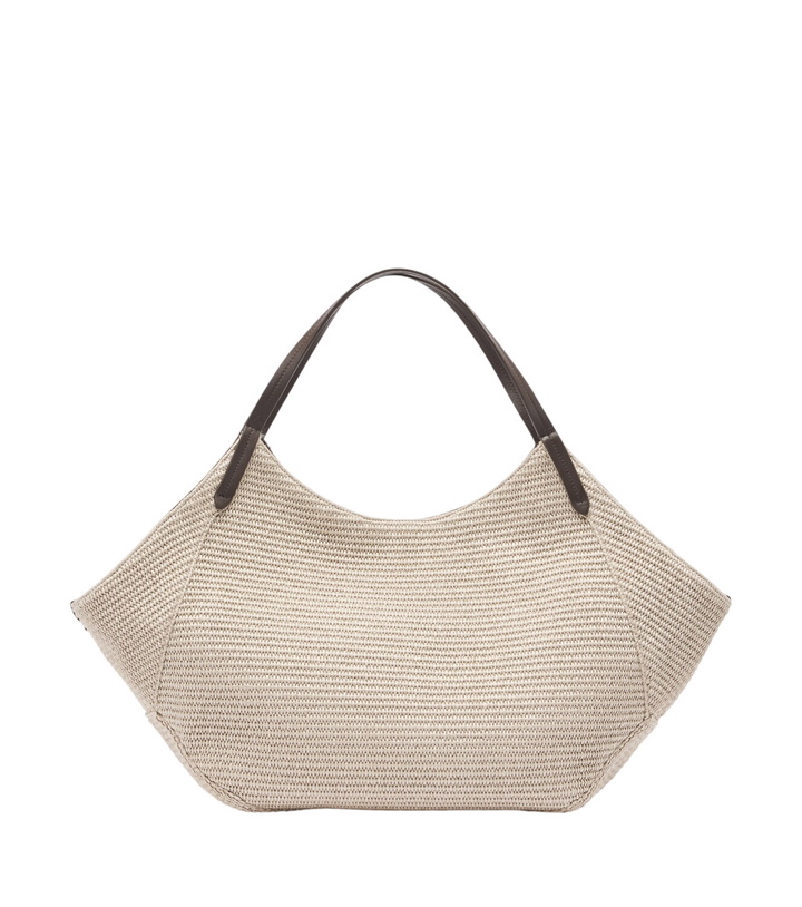 Photo: Brunello Cucinelli Reversible raffia-effect shopper