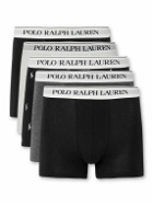 Polo Ralph Lauren - Five-Pack Stretch-Cotton Jersey Boxer Briefs - Gray