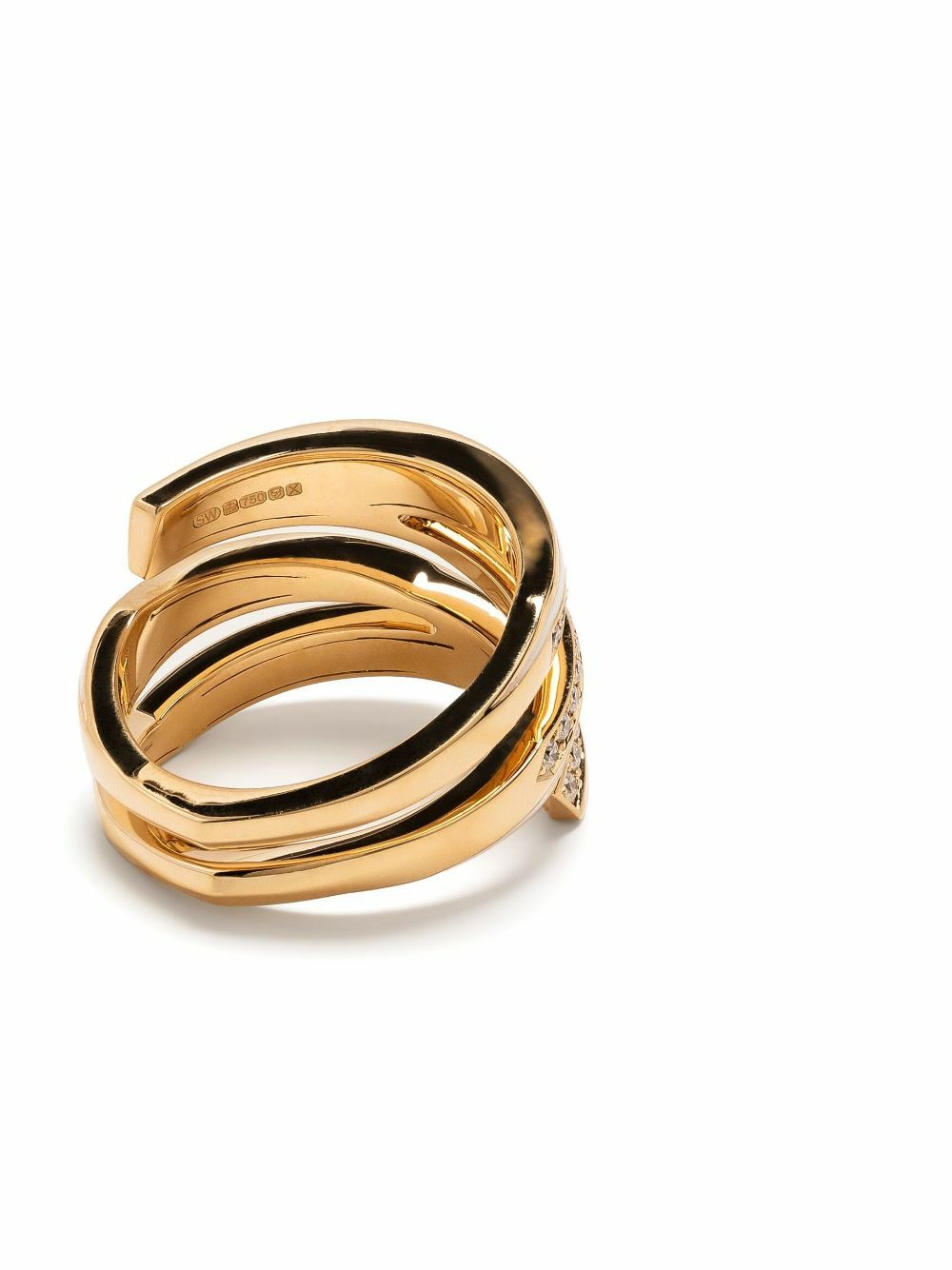 Stephen Webster 18K Yellow Gold Vertigo Infinity Diamond Ring