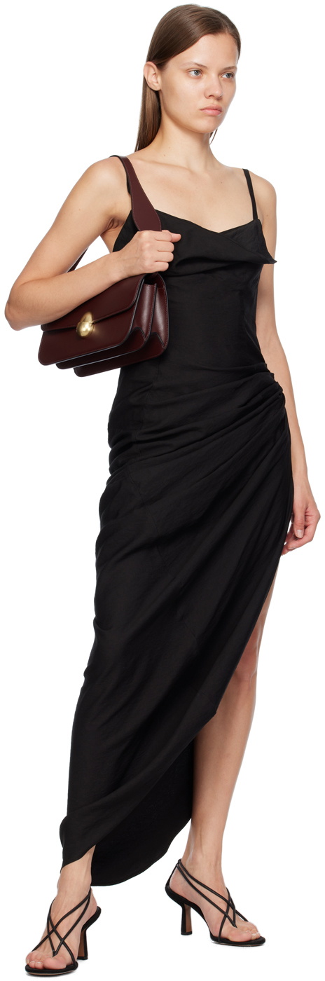 NEOUS Burgundy Phoenix Baguette Bag