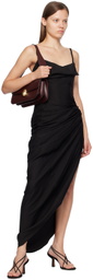 NEOUS Burgundy Phoenix Baguette Bag
