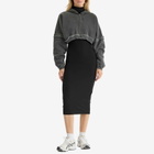 Joah Brown Women's Mock Neck Midi Dress in Black