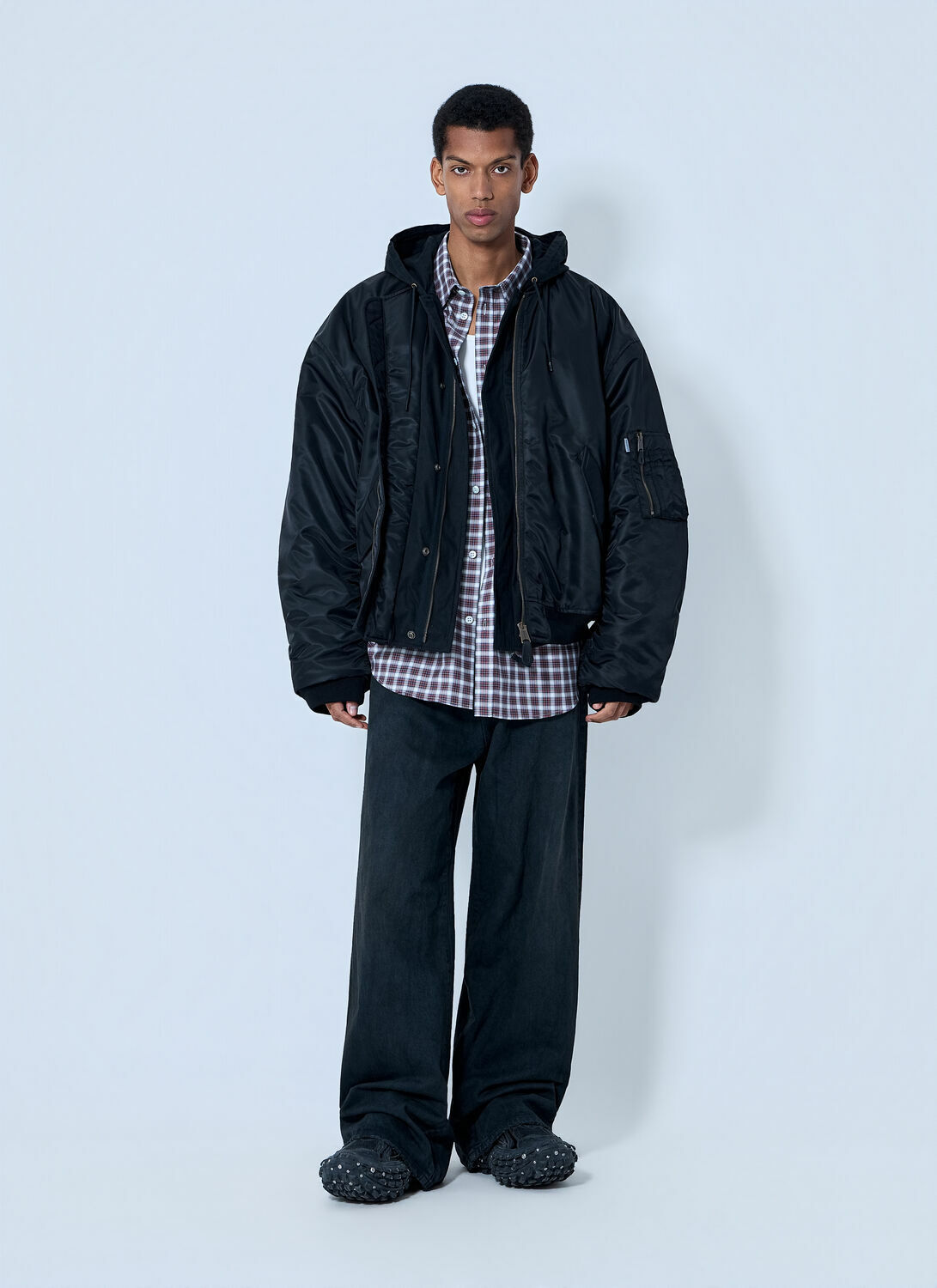 Balenciaga Hooded Bomber Jacket