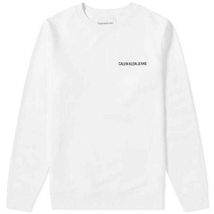 Photo: Calvin Klein Institutional Back Logo Sweat Bright White