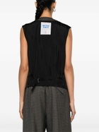 Bottega Veneta Brown Houndstooth Wool Waistcoat