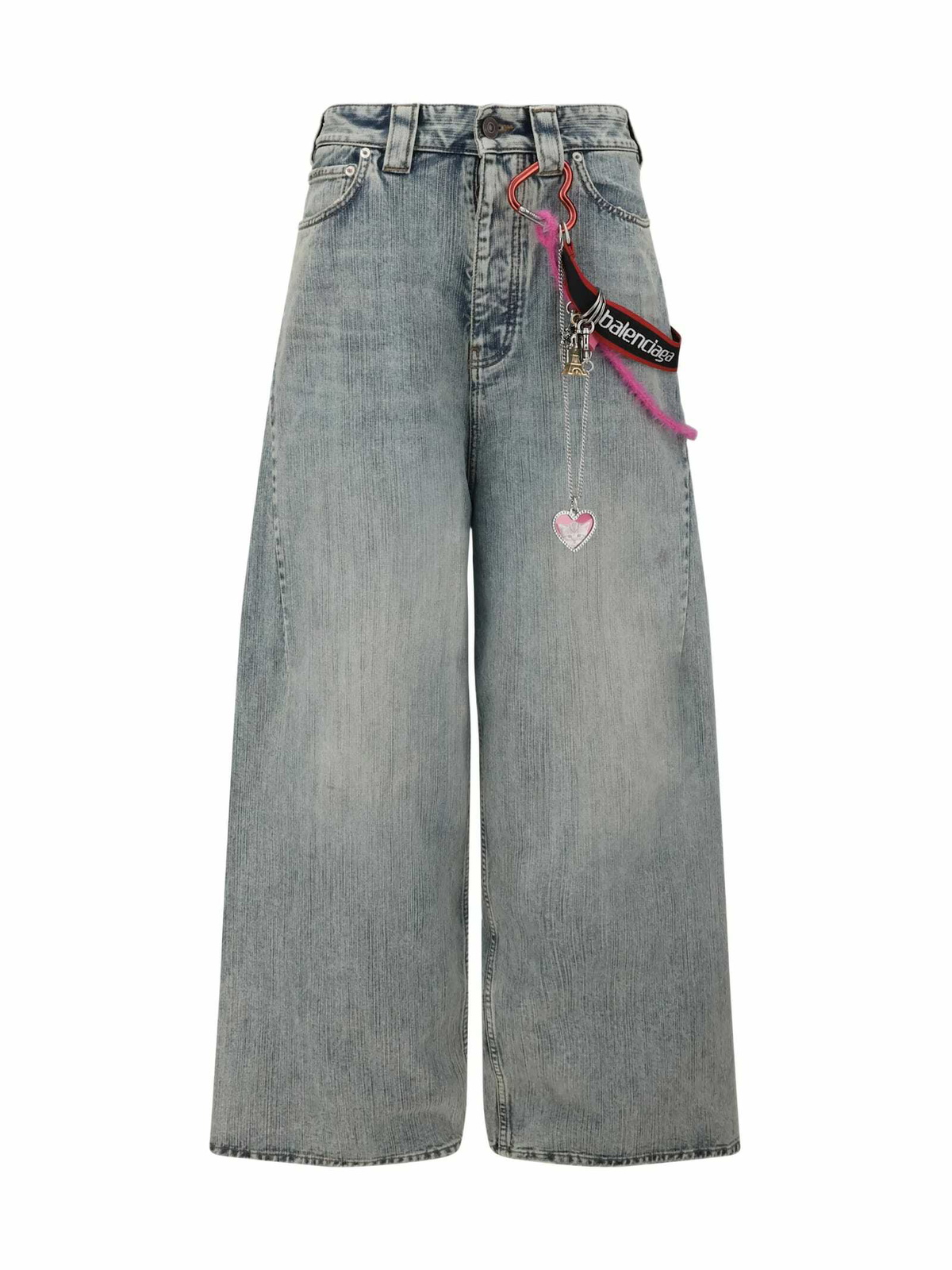 【2色展開】balenciaga DENIM JEANS Balenciaga | Double Front Effect Denim Jeans | Wide Jeans