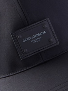 DOLCE & GABBANA - Logo-Appliquéd Cotton-Blend Twill Baseball Cap - Blue