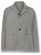 Massimo Alba - Florida Convertible-Collar Cotton and Linen-Blend Overshirt - Gray