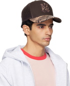 AMIRI Brown MA Snake Trucker Cap