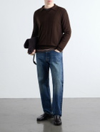 Altea - Virgin Wool Polo Sweater - Brown