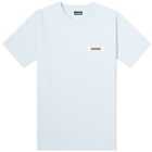 Jacquemus Men's Gros Grain Logo T-Shirt in Light Blue