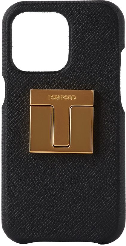 Photo: TOM FORD Black Leather iPhone 12 Case