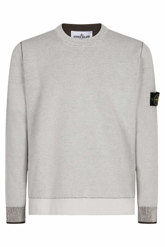 Photo: Stone Island Cotton Blend Crew-neck Sweater