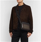 Berluti - Contraste Leather Messenger Bag - Brown