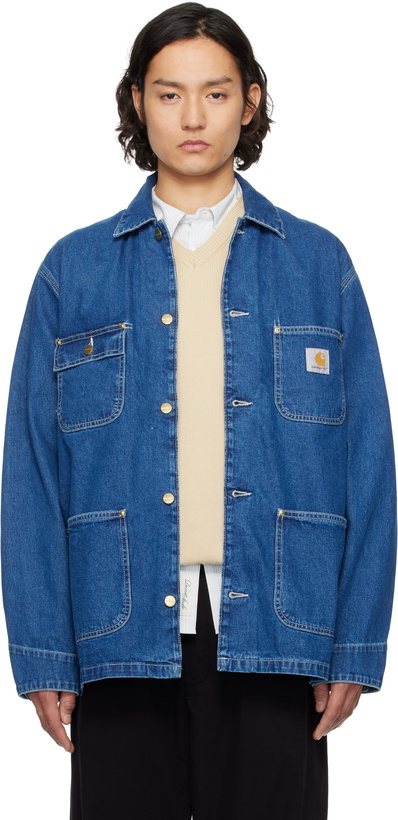 Photo: Carhartt Work In Progress Blue OG Chore Denim Jacket