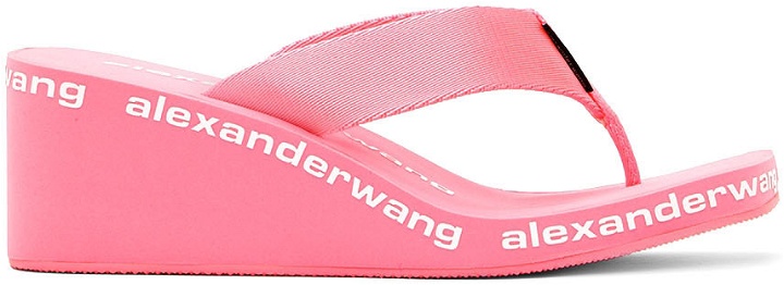 Photo: Alexander Wang Pink AW Wedge Flip Flop Sandals