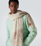 Loewe Anagram alpaca-blend bouclé scarf