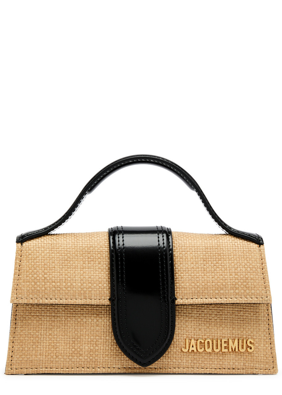 Jacquemus Le Bambino Faux Raffia top Handle bag