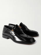 Maison Margiela - Tabi Split-Toe Patent-Leather Loafers - Black