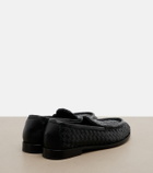 Bottega Veneta Silenzio Intrecciato leather loafers