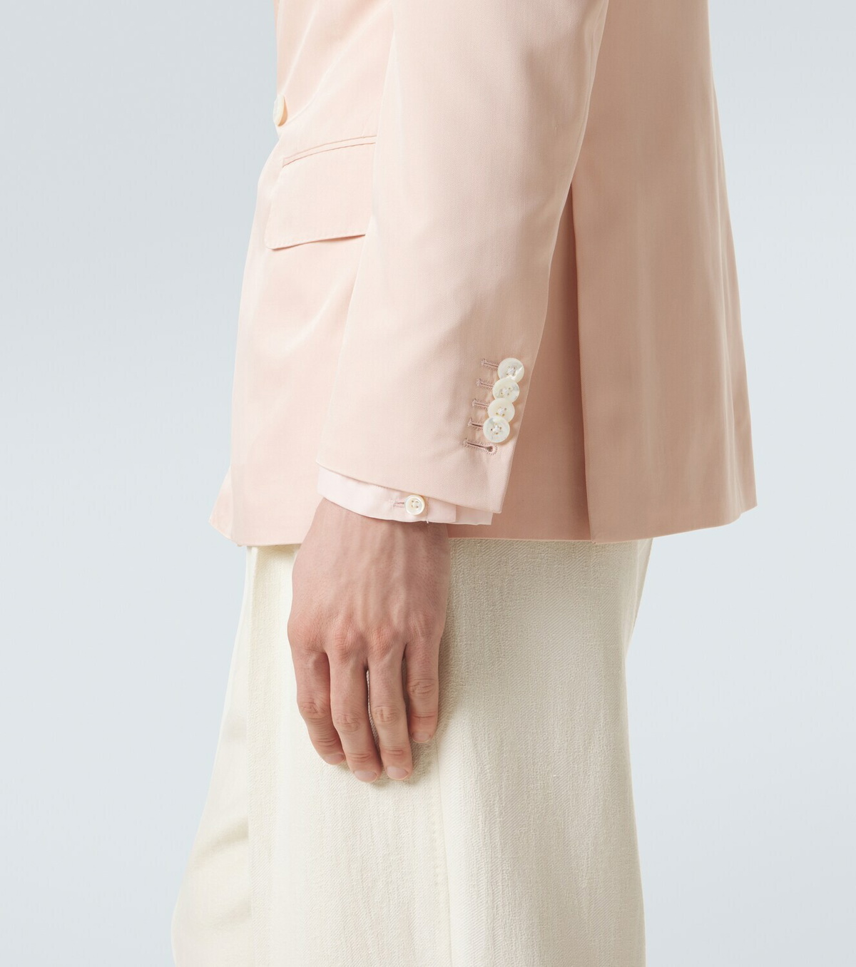 Umit Benan Richard double-breasted silk blazer