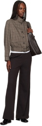 OUR LEGACY Brown Tuxedo Bomber Jacket